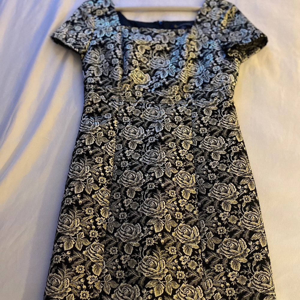 Black and Gold Gilded Brooks Brothers Dress